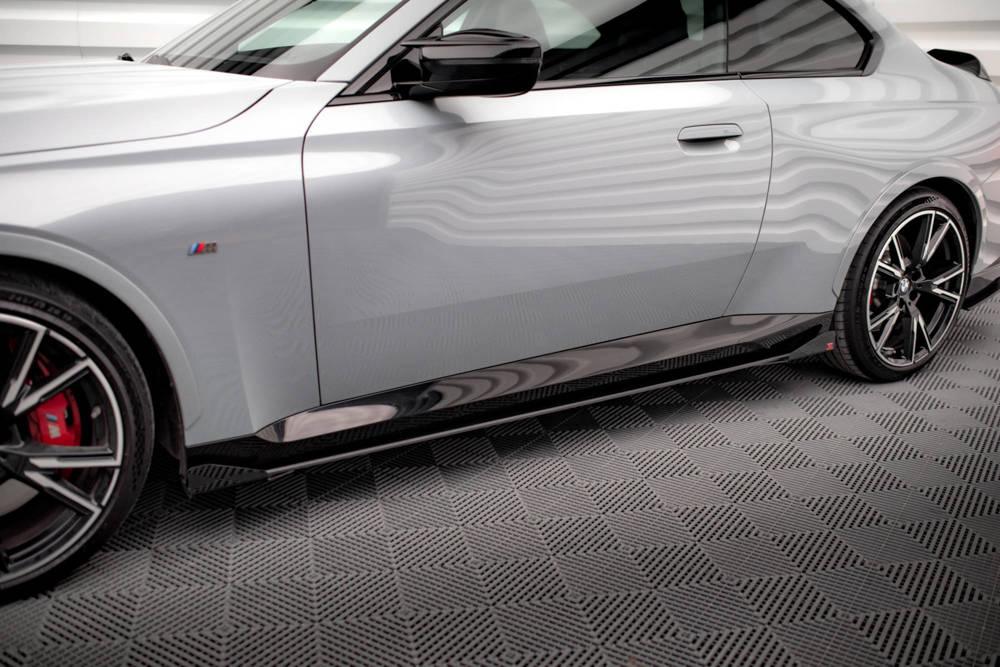 Seitenschweller Erweiterung Street Pro mit Flaps für BMW 2 Coupe M-Paket / M240i G42 von Maxton Design