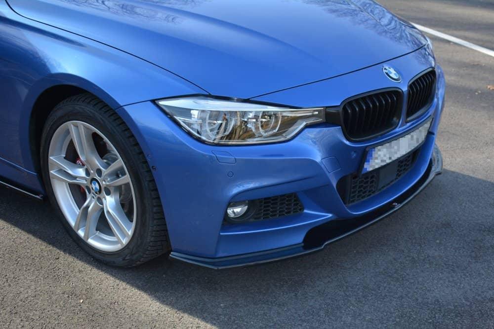 Front Diffusor / Front Splitter / Cup Schwert / Frontansatz V.1für BMW 3er F30/F31 FL mit M-Paket von Maxton Design