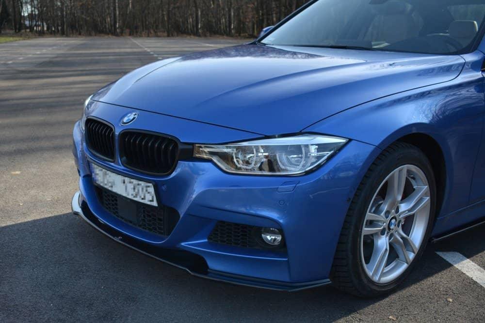 Front Diffusor / Front Splitter / Cup Schwert / Frontansatz V.1für BMW 3er F30/F31 FL mit M-Paket von Maxton Design