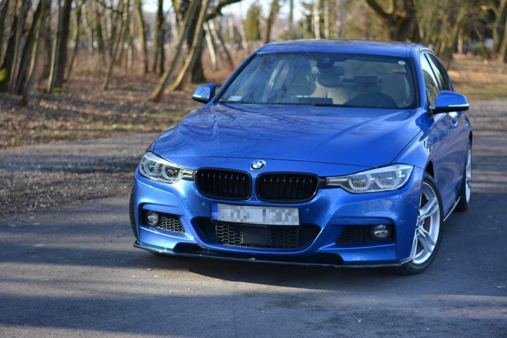 Front Diffusor / Front Splitter / Cup Schwert / Frontansatz V.1für BMW 3er F30/F31 FL mit M-Paket von Maxton Design