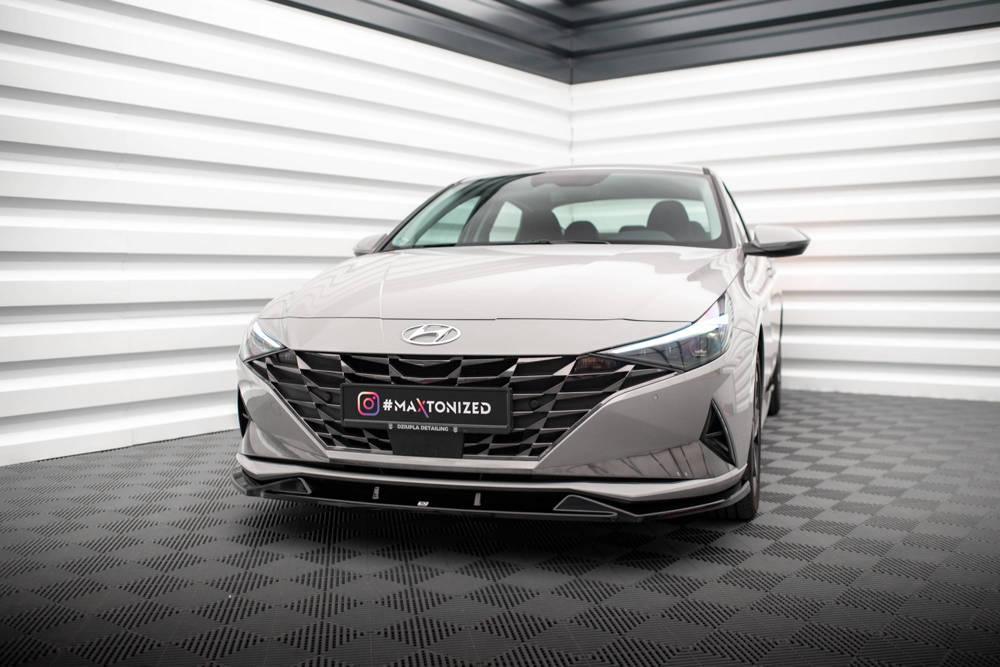 Front Lippe / Front Splitter / Frontansatz für Hyundai Elantra CN7 von Maxton Design