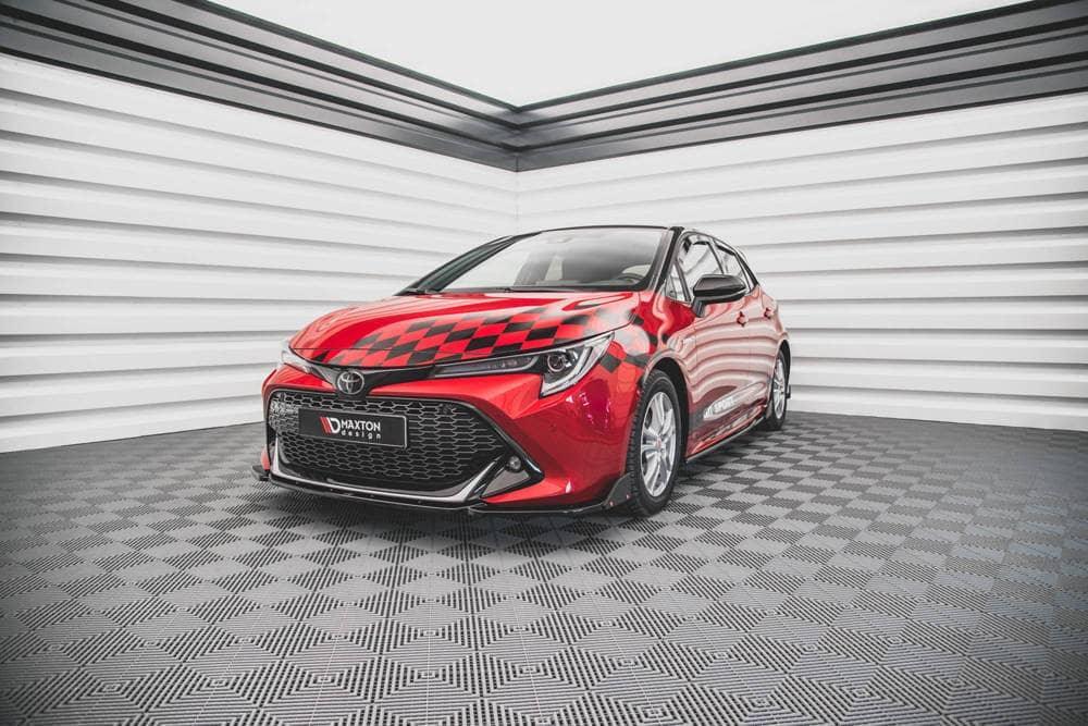 Front Splitter / Cup Schwert / Frontansatz mit Flaps für Toyota Corolla GR Sport von Maxton Design