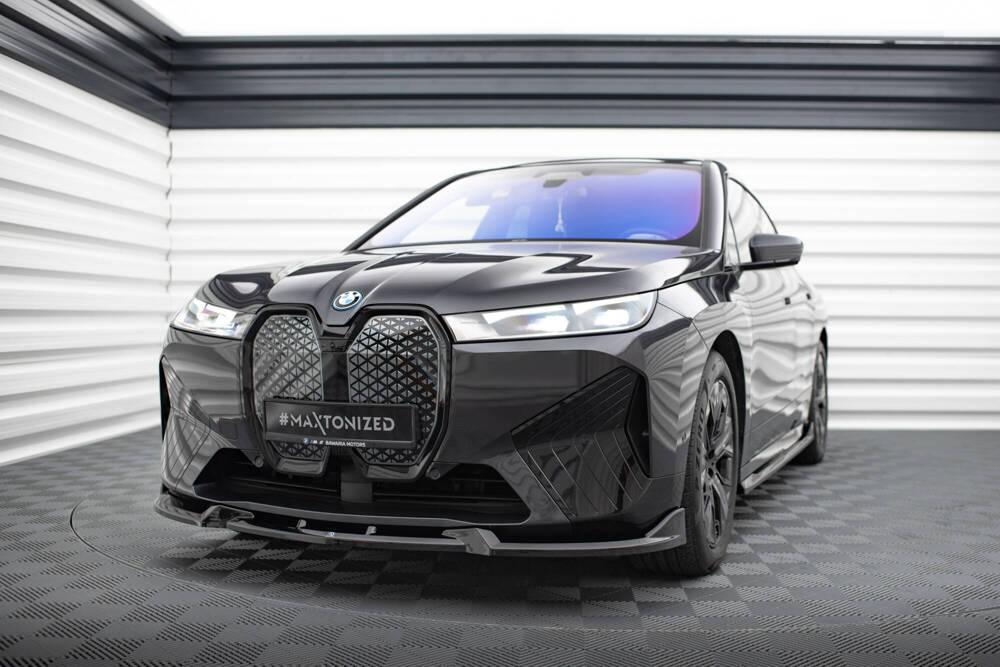 Front Lippe / Front Splitter / Frontansatz V.1 für BMW iX M-Paket I20 von Maxton Design