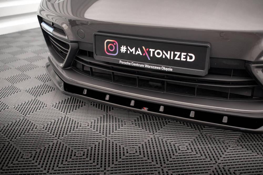 Front Lippe / Front Splitter / Frontansatz V.1 für Porsche Panamera E-Hybrid 971 von Maxton Design