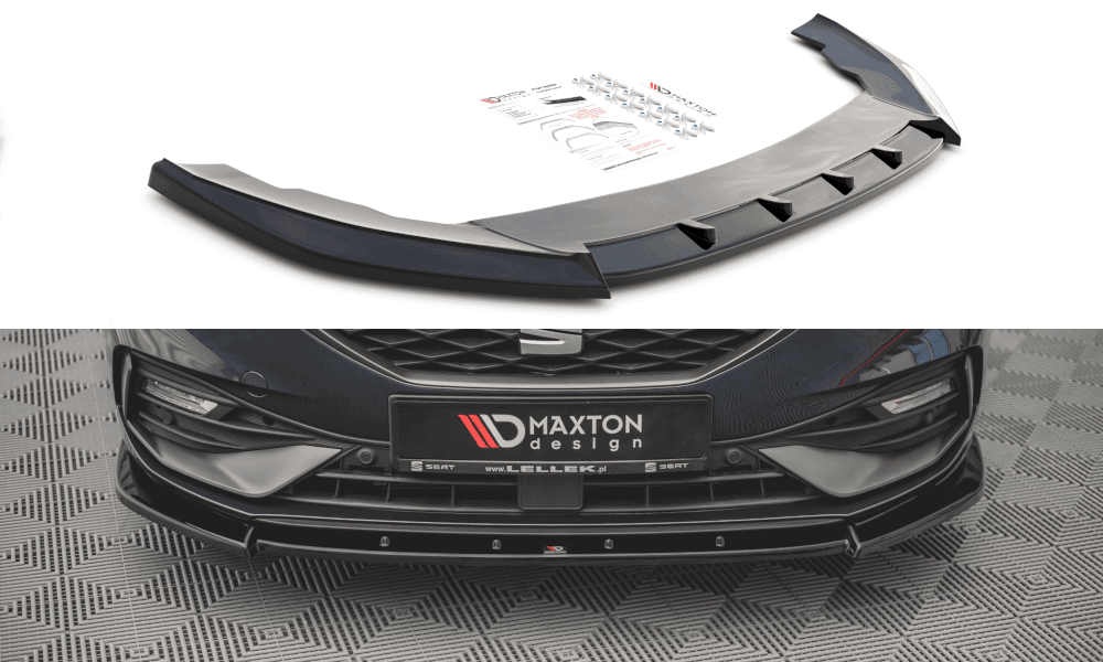 Front Splitter / Cup Schwert / Frontansatz V.1 für Seat Leon FR Mk4 von Maxton Design