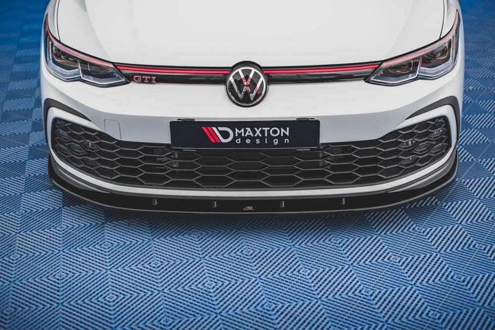 Front Lippe / Front Splitter / Frontansatz V.1 für VW Golf 8 GTI von Maxton Design - UPGRADEMYCAR