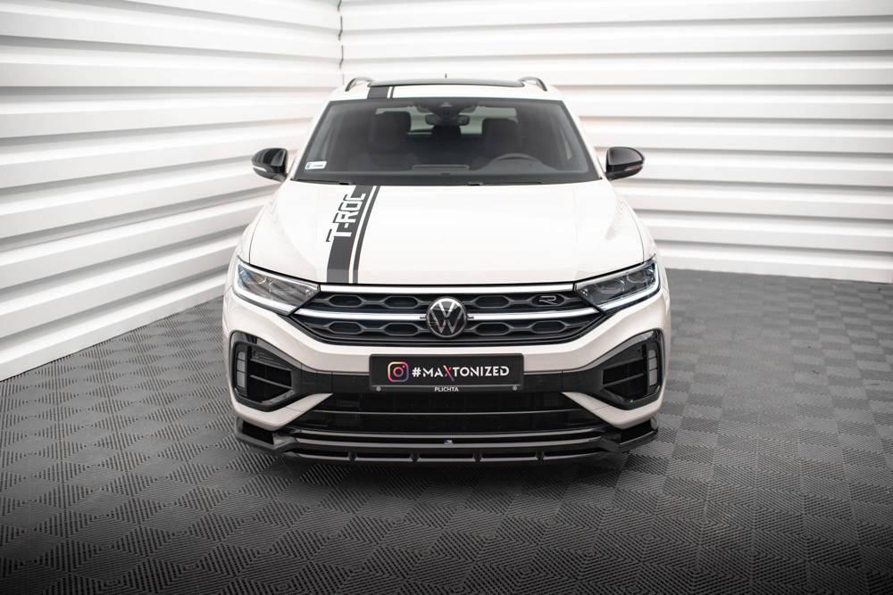 Front Lippe / Front Splitter / Frontansatz V.1 für VW T-Roc R A11 Facelift von Maxton Design