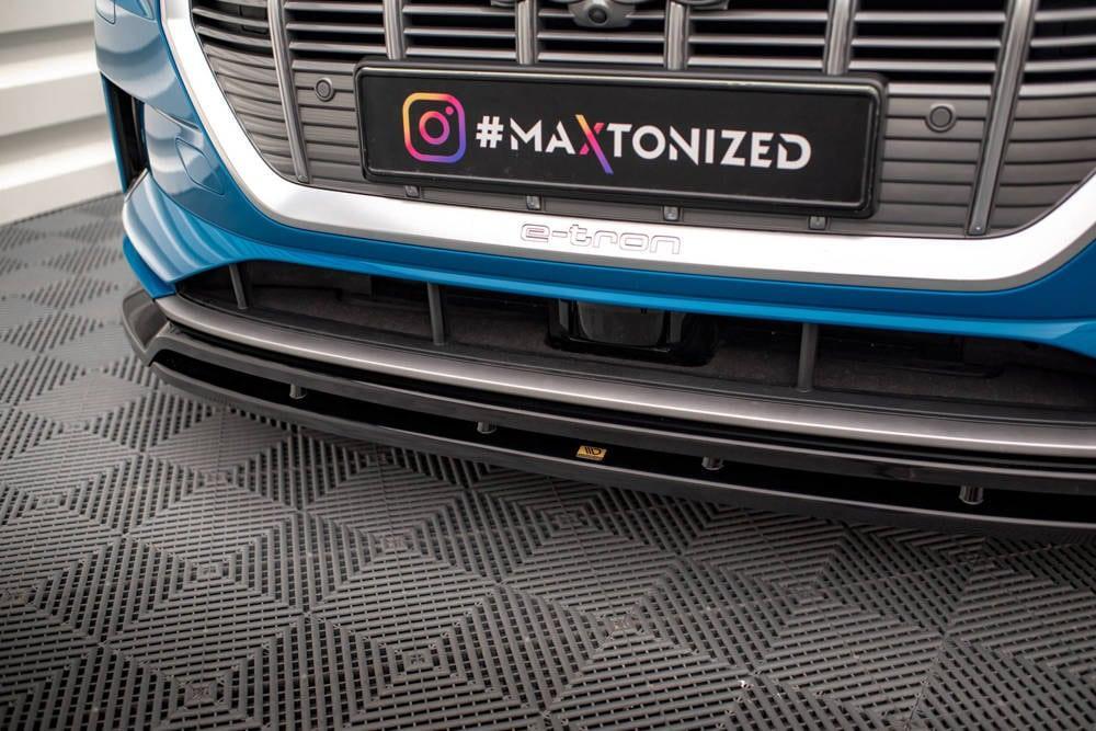 Front Lippe / Front Splitter / Frontansatz V.2 für Audi E-Tron GE von Maxton Design
