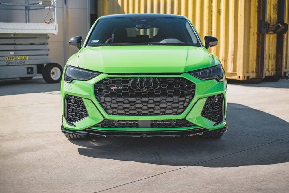 Front Lippe / Front Splitter / Frontansatz V.2 für Audi RSQ3 (F3) von Maxton Design - UPGRADEMYCAR