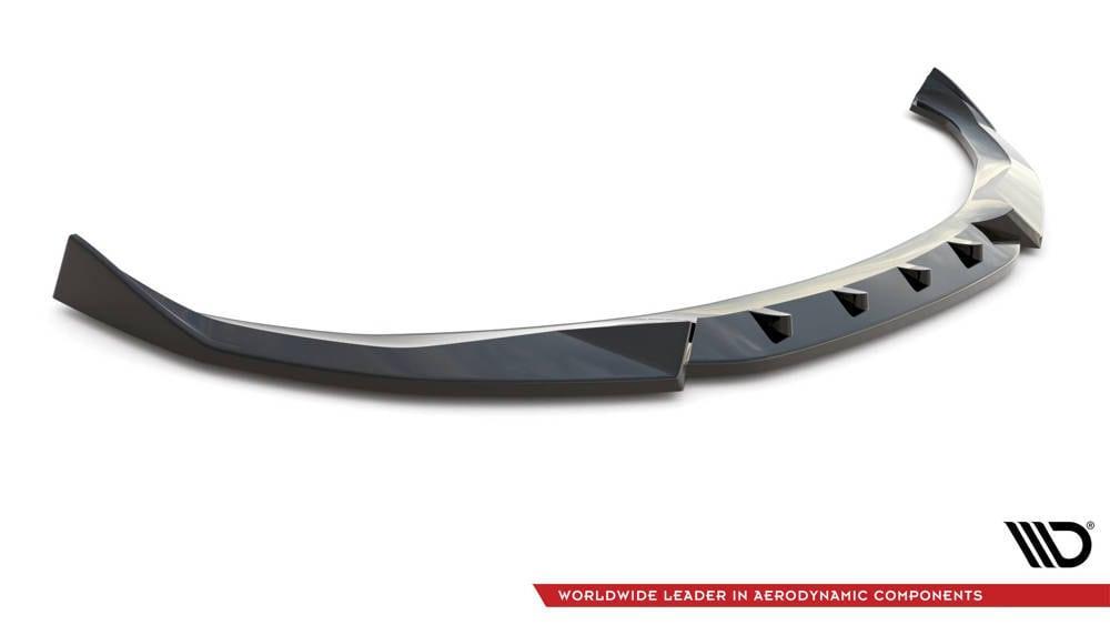 Front Lippe / Front Splitter / Frontansatz V.2 für BMW i4 M-Paket G26 von Maxton Design