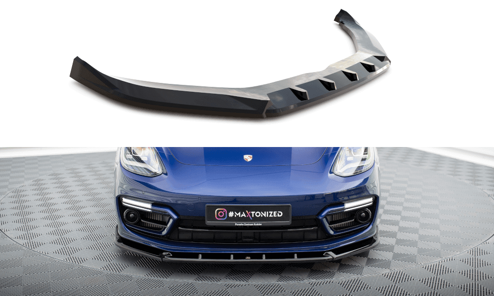 Front Lippe / Front Splitter / Frontansatz V.2 für Porsche Panamera E-Hybrid 971 Facelift von Maxton Design