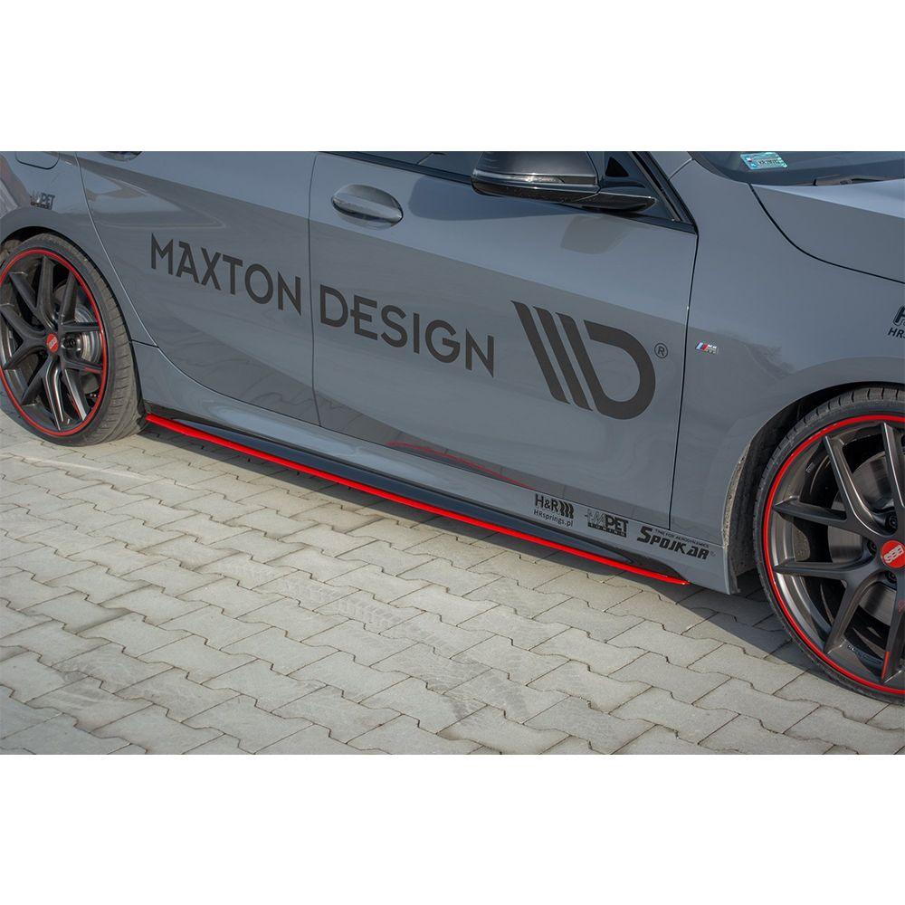 Hochwertige, formschöne und passgenaue Seitenschweller Erweiterung V.2 für BMW 1er F40 M-Paket / M135i von Maxton Design