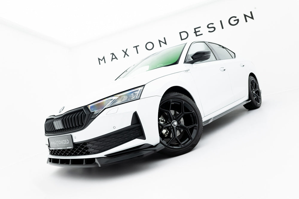 Frontlippe / Frontsplitter / Frontansatz für Skoda Octavia Sportline Liftback / Combi Mk4 Facelift von Maxton Design