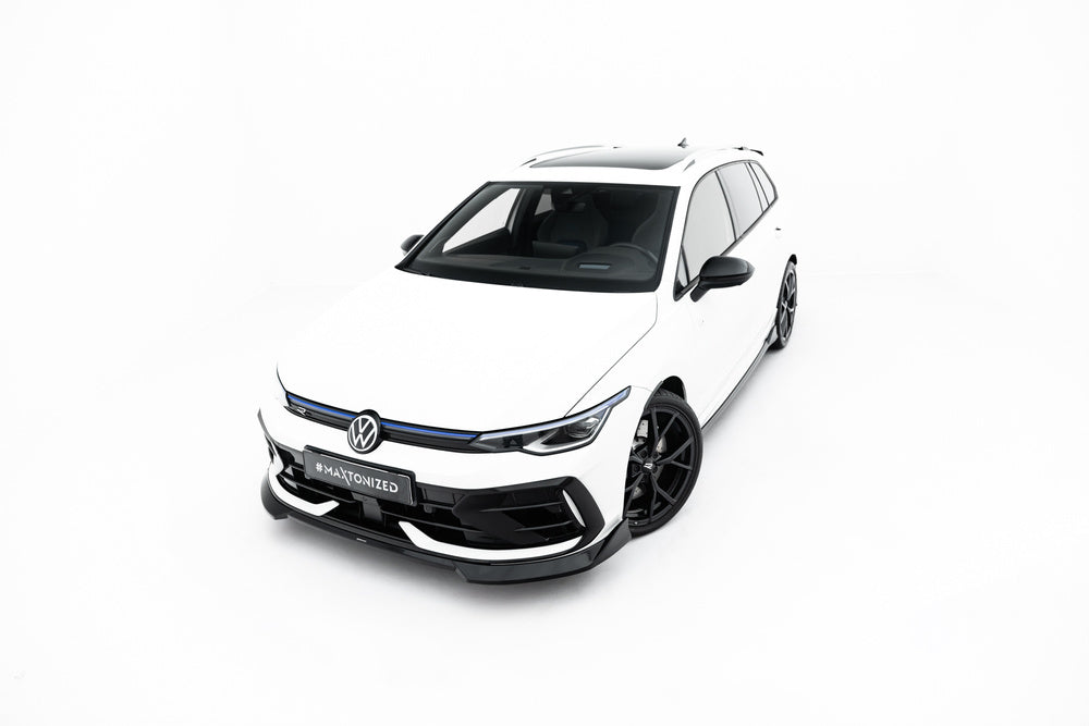 Frontlippe / Frontsplitter / Frontansatz V.4 für Golf R Variant Mk8 Facelift von Maxton Design