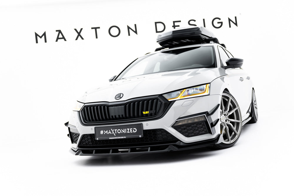 Frontlippe / Frontsplitter / Frontansatz V.5 für Skoda Octavia RS MK4 von Maxton Design