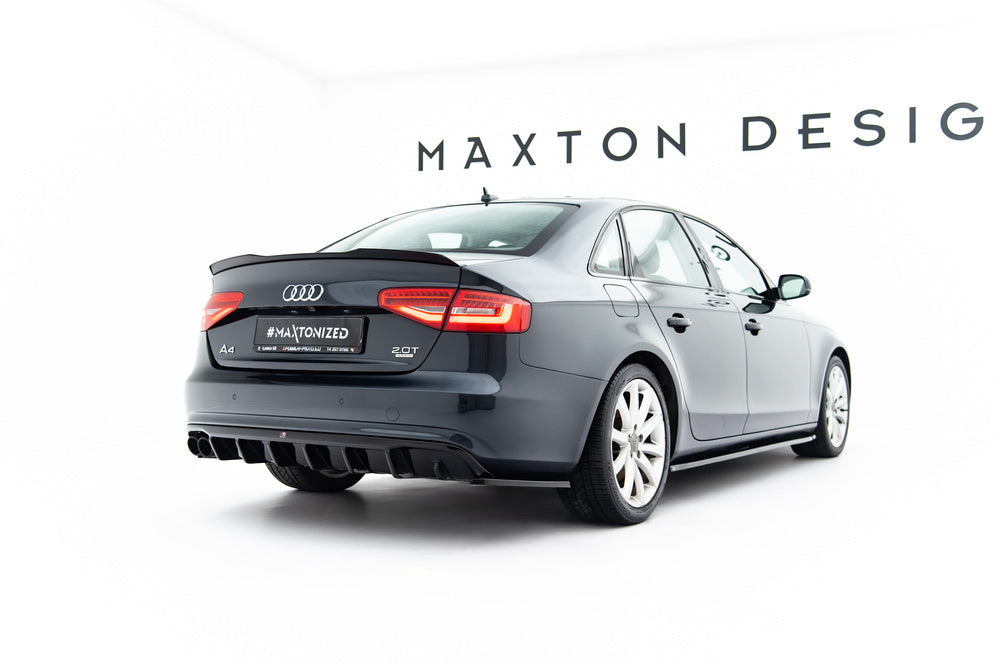 Seitliche Heck Diffusor Erweiterung für Audi A4 B8 Facelift von Maxton Design
