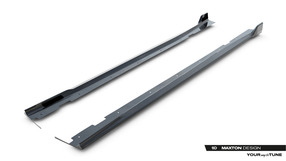 Carbon Seitenschweller Erweiterung für BMW X7 M-Paket G07 von Maxton Design