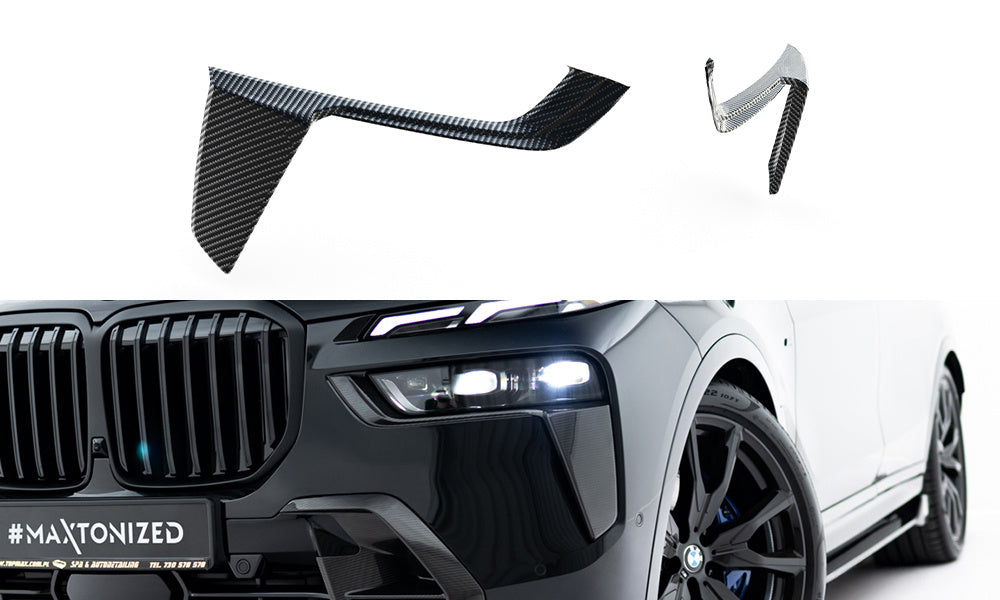 Carbon Lufteinlässe bei Frontstoßstange für BMW X7 M-Paket G07 Facelift von Maxton Design