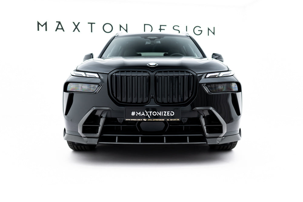 Carbon Lufteinlässe bei Frontstoßstange für BMW X7 M-Paket G07 Facelift von Maxton Design
