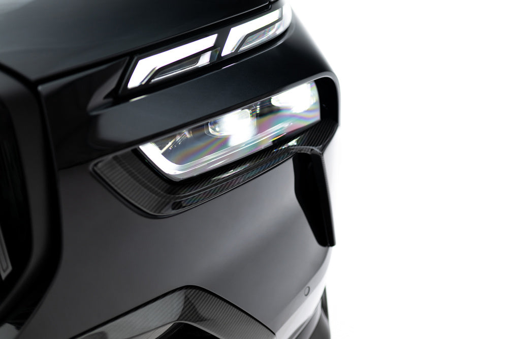 Carbon Lufteinlässe bei Frontstoßstange für BMW X7 M-Paket G07 Facelift von Maxton Design