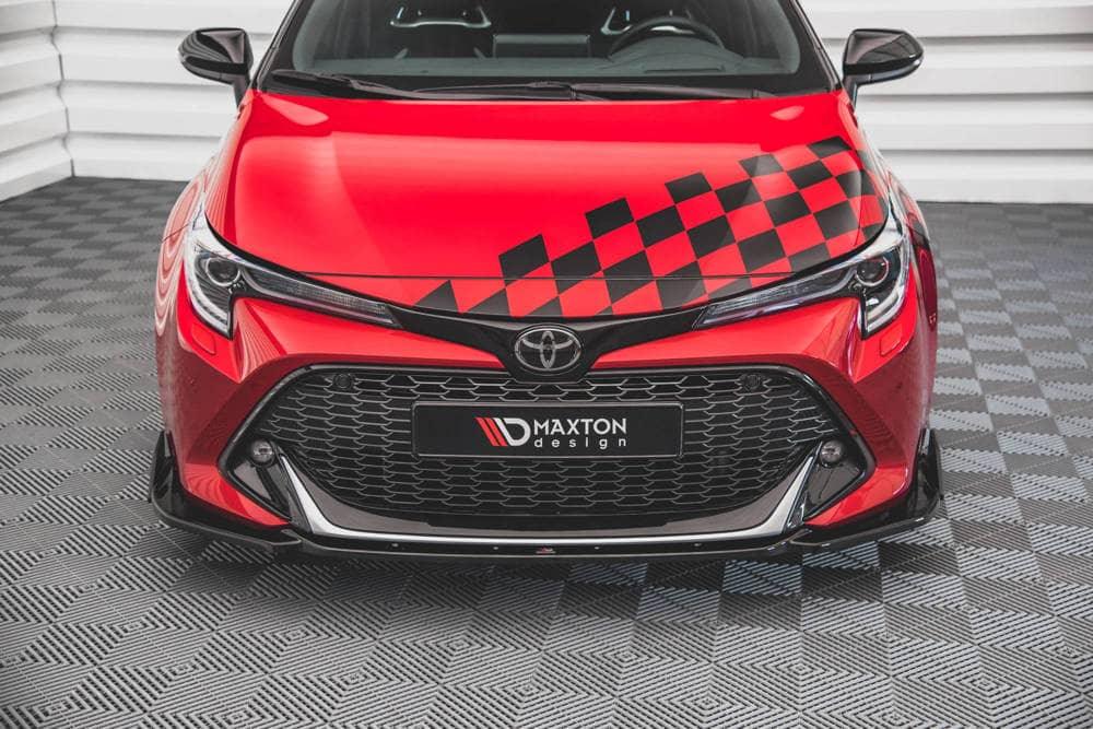 Front Splitter / Cup Schwert / Frontansatz mit Flaps für Toyota Corolla GR Sport von Maxton Design