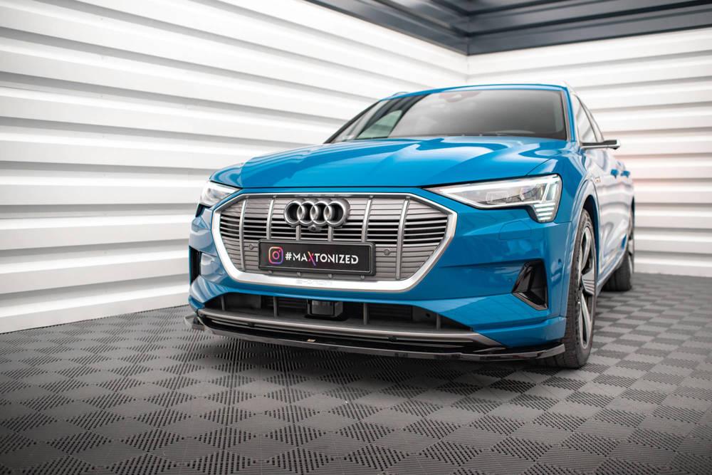 Front Lippe / Front Splitter / Frontansatz V.1 für Audi E-Tron GE von Maxton Design