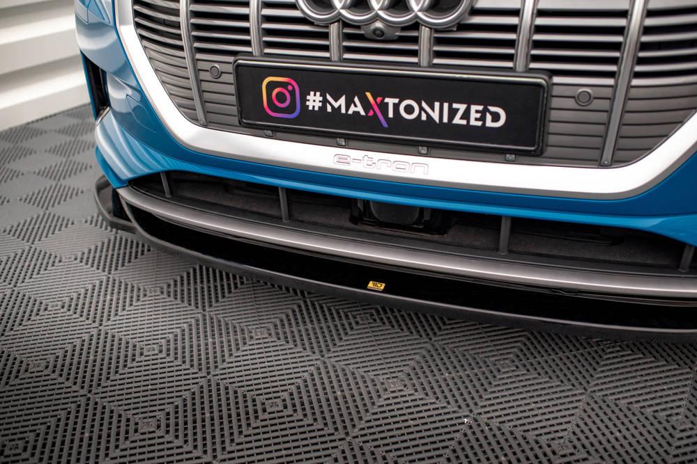 Front Lippe / Front Splitter / Frontansatz V.1 für Audi E-Tron GE von Maxton Design