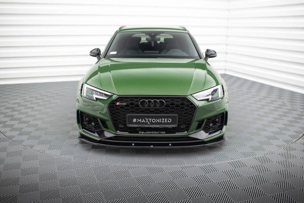 Front Lippe / Front Splitter / Frontansatz V.1 für Audi RS4 B9 von Maxton Design