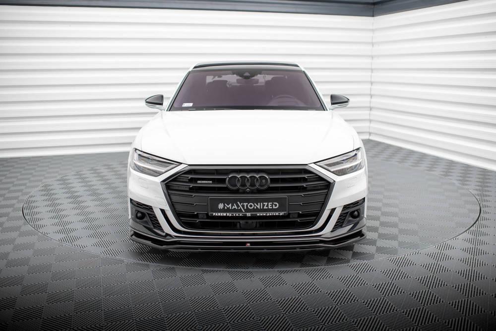 Front Lippe / Front Splitter / Frontansatz V.1 für Audi A8 S-Line 4N von Maxton Design