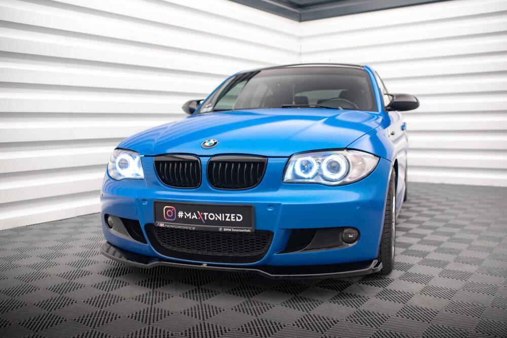 Front Lippe / Front Splitter / Frontansatz V.1 für BMW 1er E87 M-Paket Facelift von Maxton Design