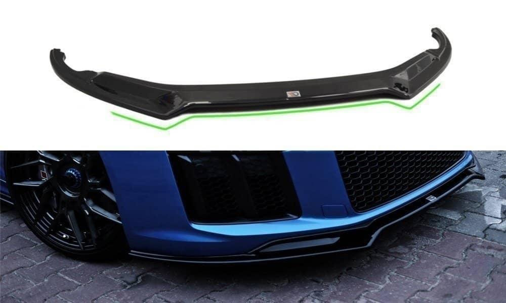 Front lip / front splitter / front apron V.2 for AUDI R8 4S by Maxton Design