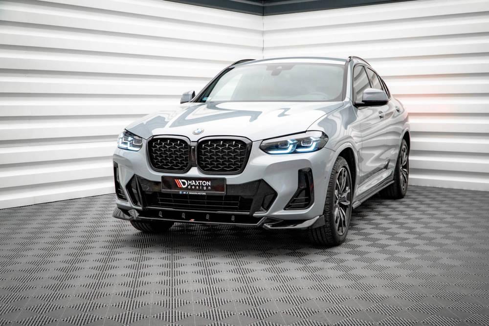 Front Splitter / Cup Schwert / Frontansatz V.2 für BMW X4 G02 Facelift M-Paket von Maxton Design