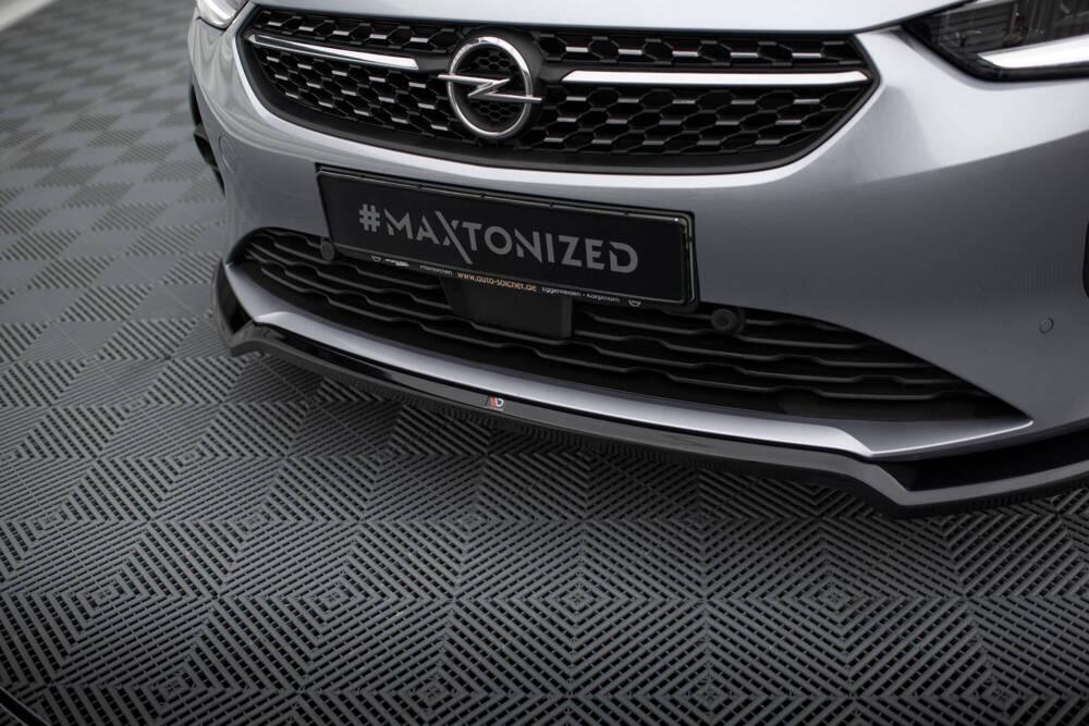 Front Lippe / Front Splitter / Frontansatz V.2 für Opel Corsa F von Maxton Design