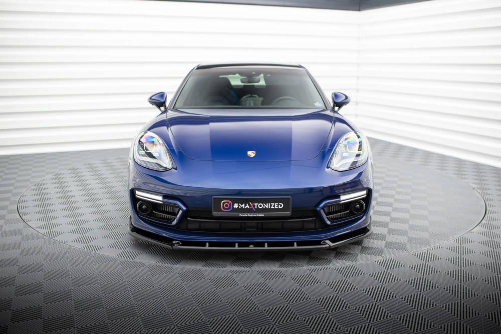 Front Lippe / Front Splitter / Frontansatz V.2 für Porsche Panamera E-Hybrid 971 Facelift von Maxton Design