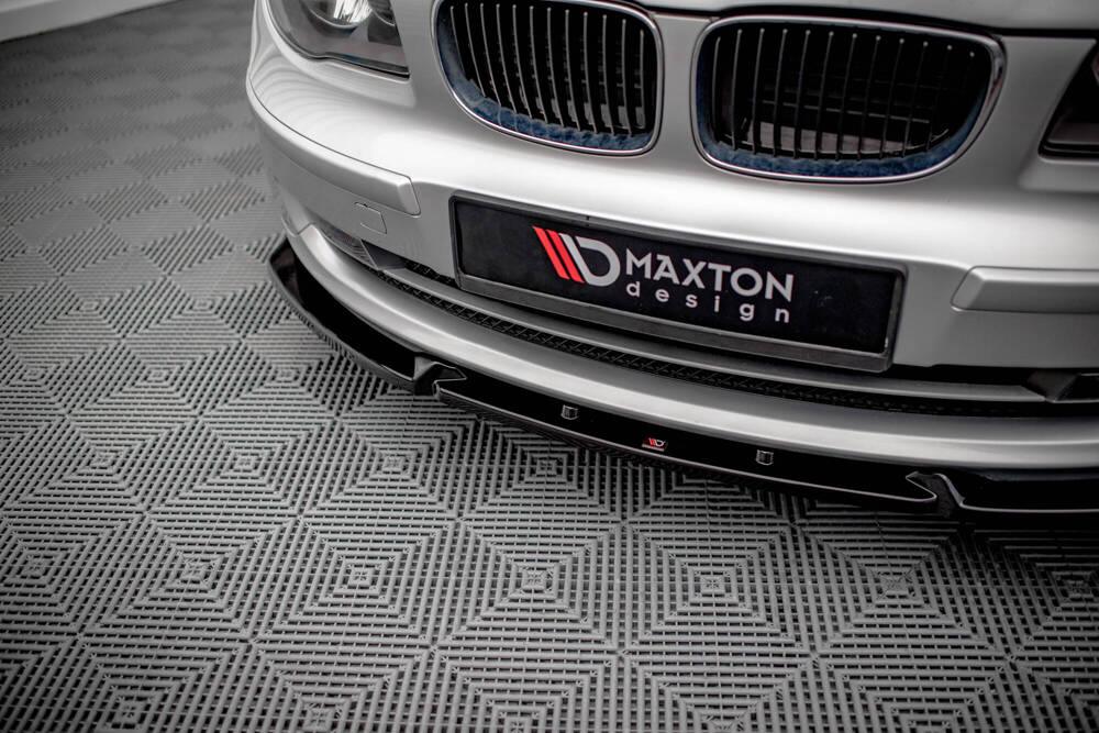 Front Lippe / Front Splitter / Frontansatz V.3 für BMW 1er E81 Facelift von Maxton Design