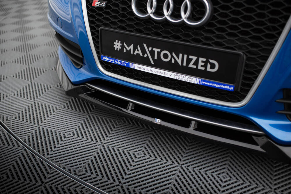 Front Lippe / Front Splitter / Frontansatz V.3 für Audi S4 B8 von Maxton Design