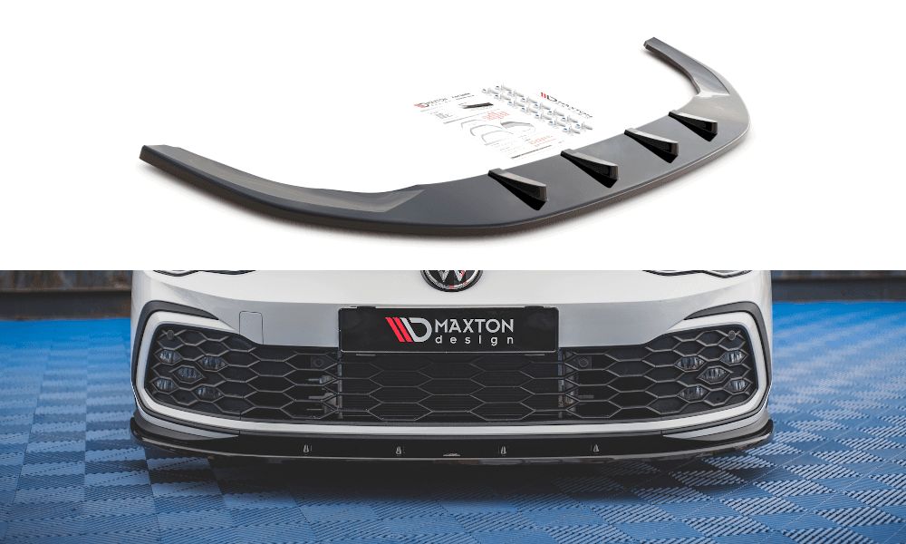 Front Lippe / Front Splitter / Frontansatz V.1 für VW Golf 8 GTI von Maxton Design