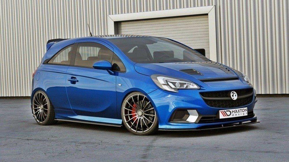 Front Splitter / Cup Schwert / Frontansatz für Opel Corsa E OPC von Maxton Design