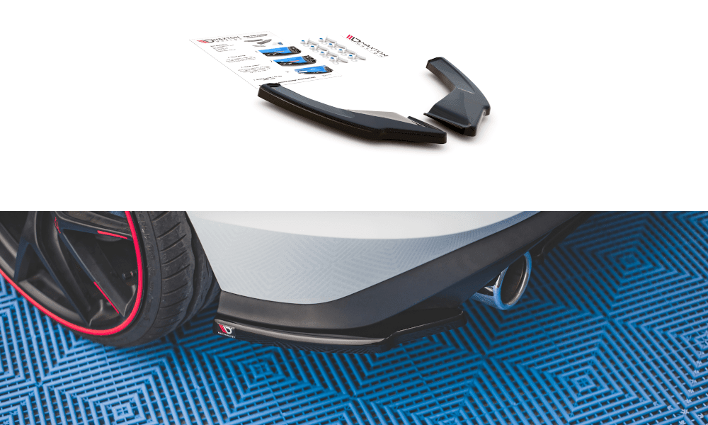Side rear diffuser extension for VW Golf 8 GTI by Maxton Design