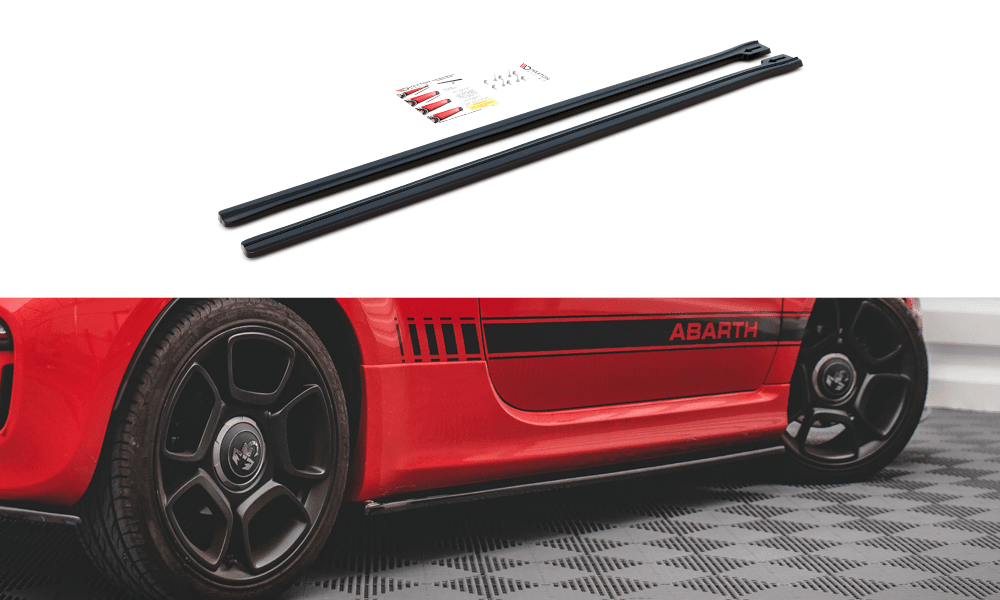 Seitenschweller Erweiterung für Fiat 500 Abarth Facelift von Maxton Design