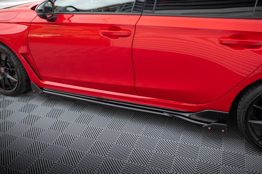 Seitenschweller Erweiterung mit Flaps für Honda Civic X Sport von Maxton Design