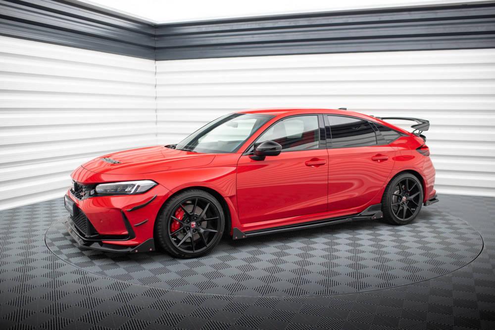 Seitenschweller Erweiterung mit Flaps für Honda Civic X Sport von Maxton Design