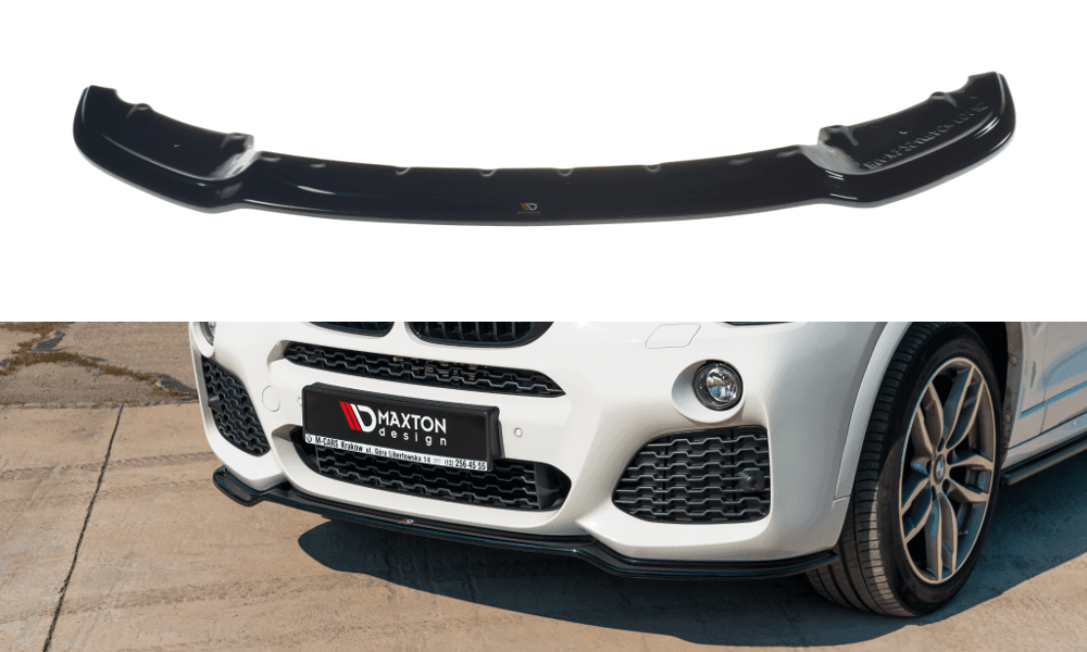 Front Splitter / Cup Schwert / Frontansatz für BMW X3 F25 M-Paket Facelift von Maxton Design