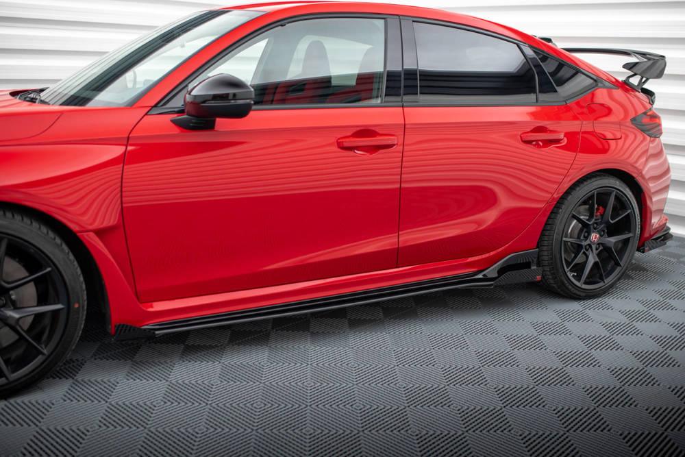 Seitenschweller Erweiterung mit Flaps für Honda Civic X Sport von Maxton Design