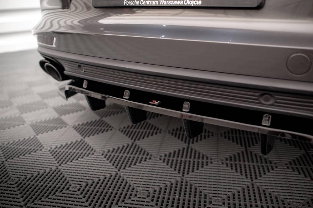 Zentraler Hinterer Splitter für Porsche Panamera E-Hybrid 971 von Maxton Design
