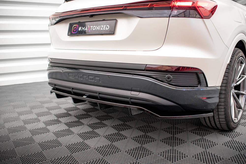 Zentraler Hinterer Splitter für Audi Q4 E-Tron Sportback von Maxton Design