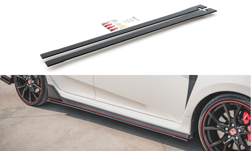 Seitenschweller Erweiterung Racing V.2 für Honda Civic X Type R von Maxton Design