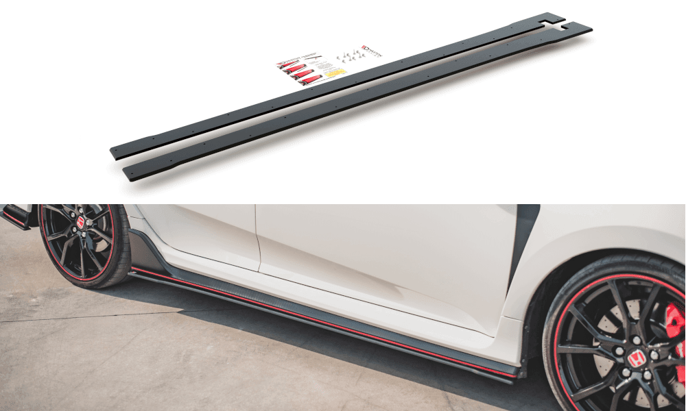 Seitenschweller Erweiterung Racing V.2 für Honda Civic X Type R von Maxton Design