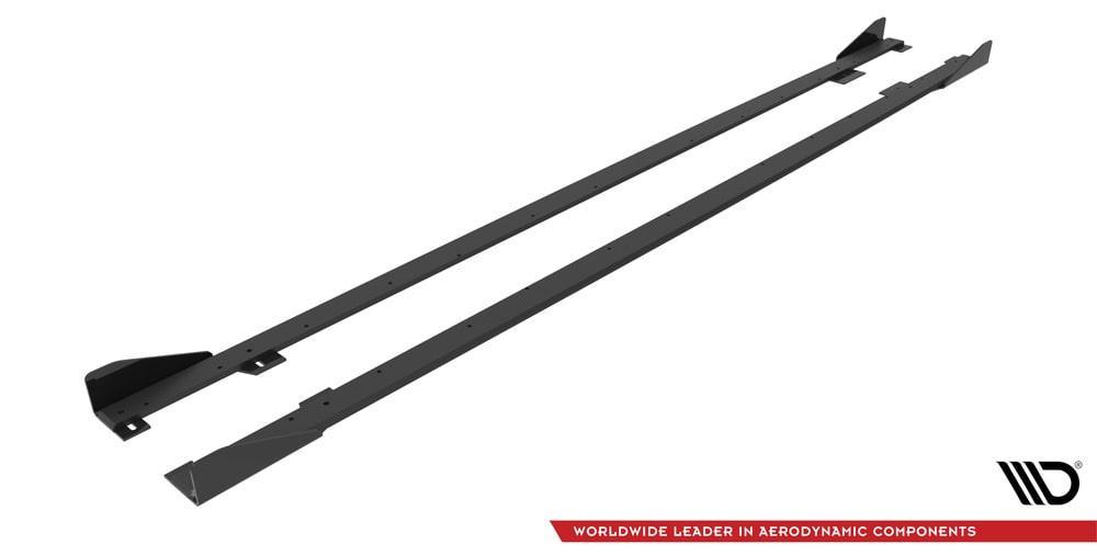 Seitenschweller Erweiterung Street Pro mit Flaps für BMW 2 Coupe M-Paket / M240i G42 von Maxton Design