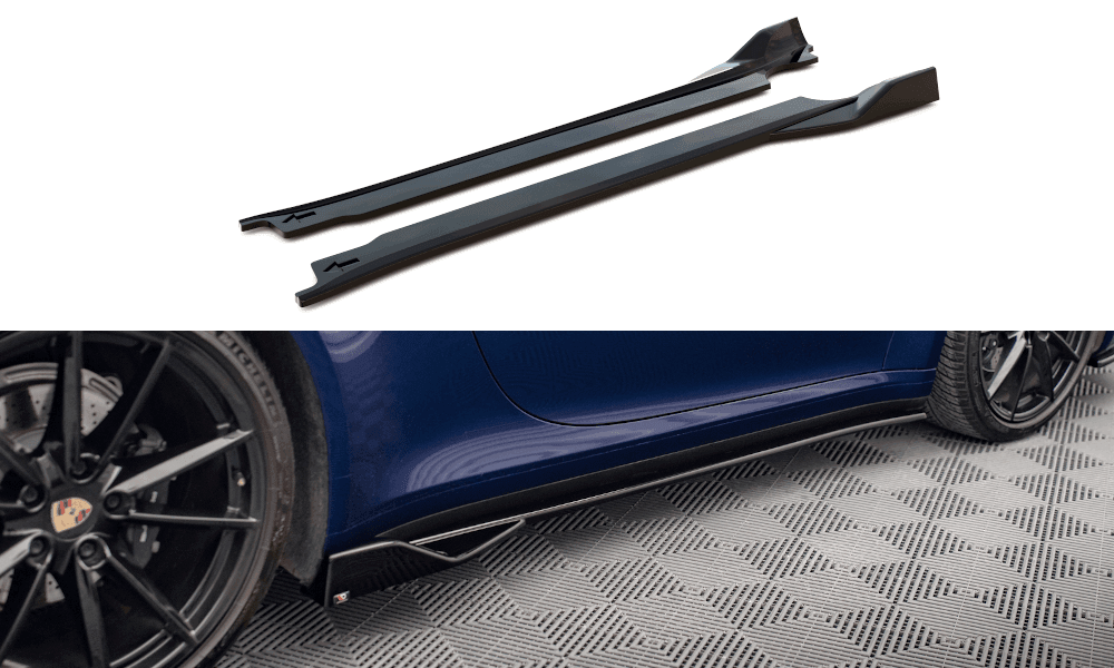 Seitenschweller Erweiterung V.2 für Porsche 911 Carrera Aero 992 von Maxton Design